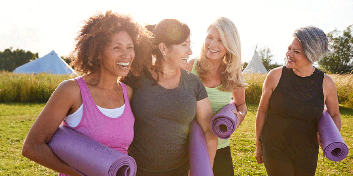 Obesidad - Mujeres sonriendo