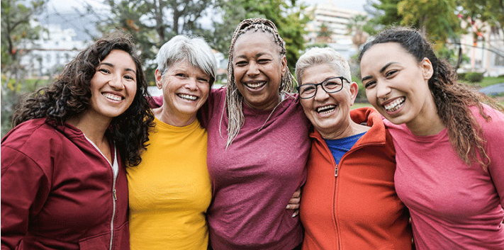 Obesidad - Mujeres sonriendo